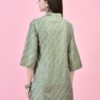2116144f-e126-4bd8-87a7-803b9752ebb2 Sage Green Botanical Print Collared Tunic Kurti