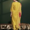32dd1772-bffb-4584-988e-24248109b08f Radiant Mustard Yellow Embroidered Kurta Set with Floral Dupatta