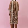 Rust Embroidered Silk Kurta & Printed Dupatta Set